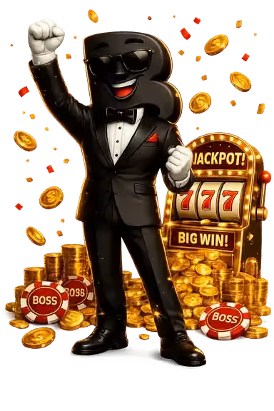 Mr Boss in official black-and-gold SignalBet artwork, accompanying “Separate a cricket DLS revised target from bet settlement rules”.